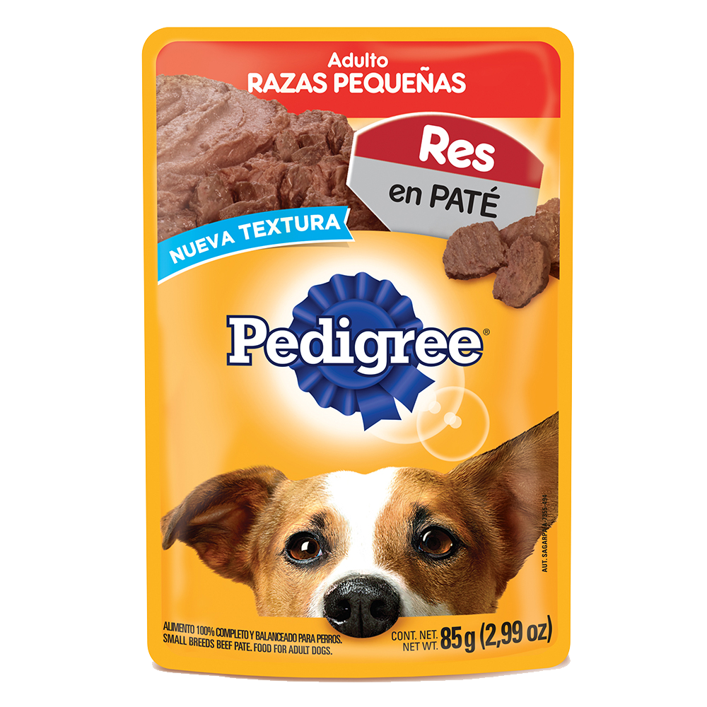 Pedigree® Sobres™ Adulto Razas Pequeñas En Pate Con Res