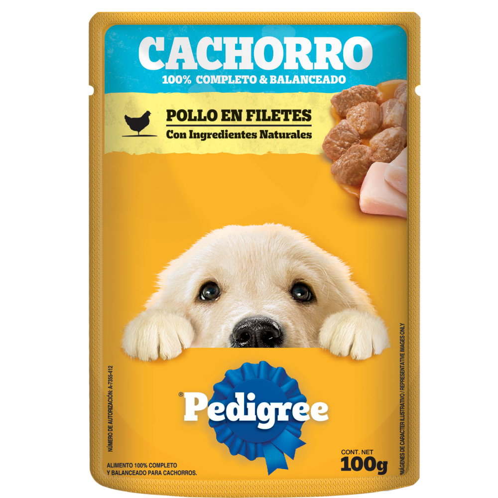 Cachorro pollo en filete