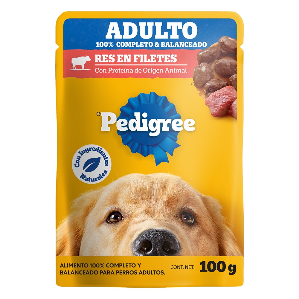 PEDIGREE® SOBRES™ Adulto en Filetes Con Res
