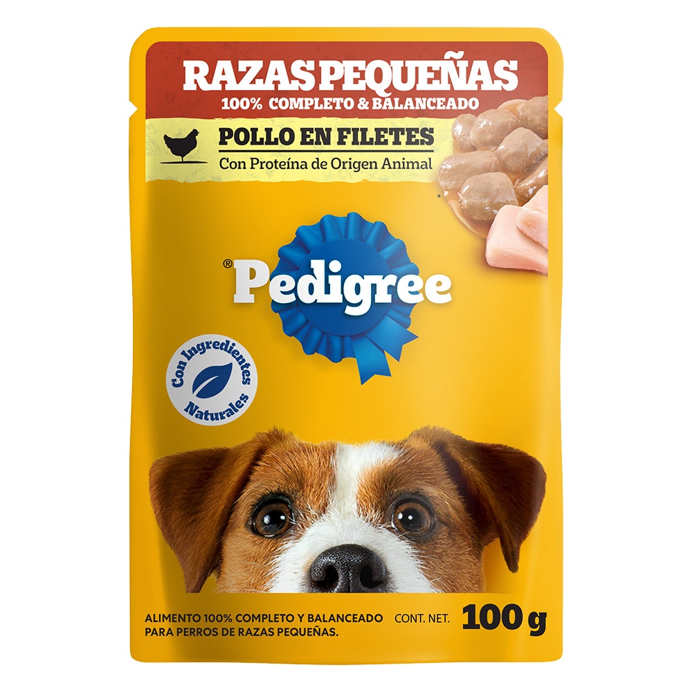 PEDIGREE® SOBRES™ Adulto Razas Pequeñas en Filetes Con Pollo
