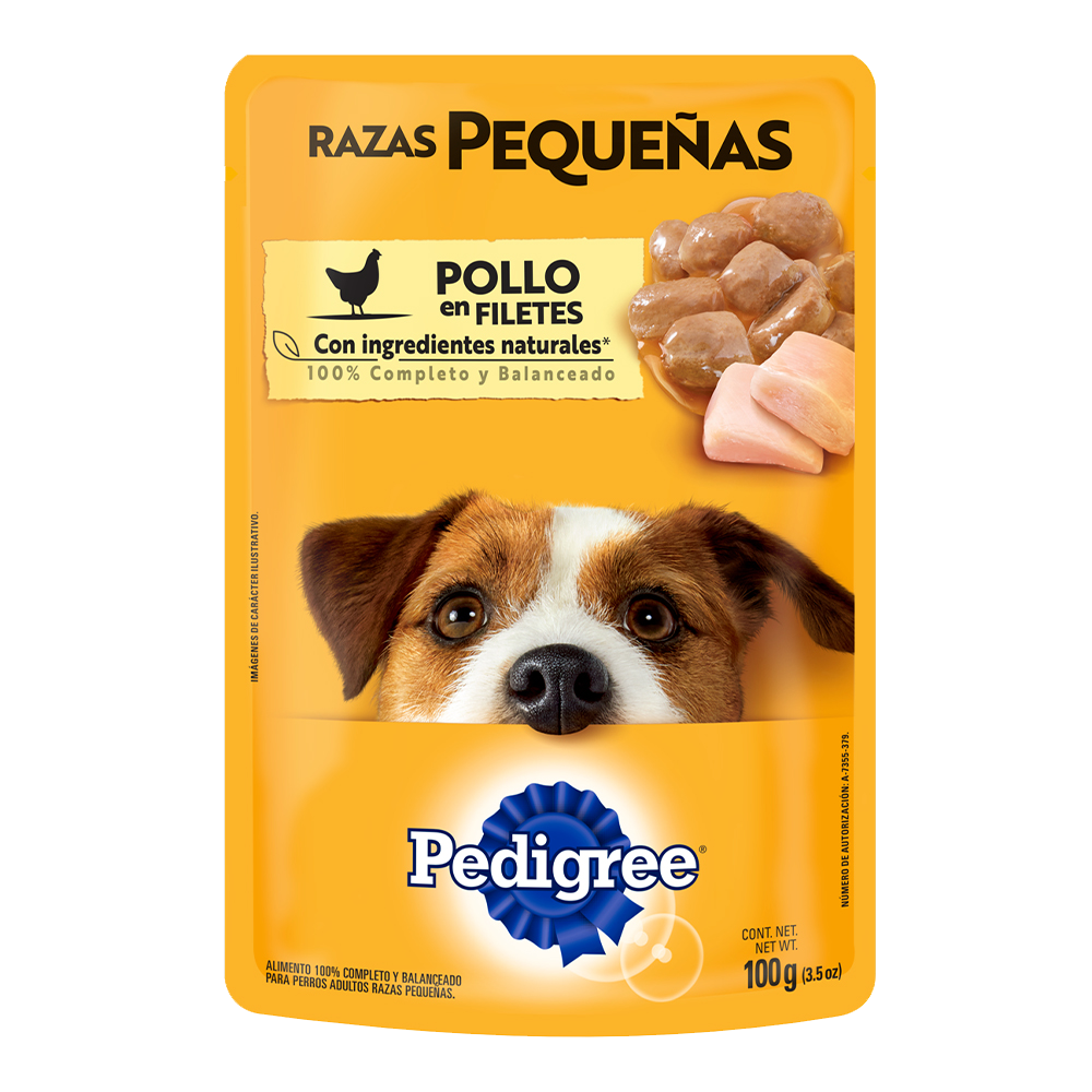 PEDIGREE® SOBRES™ Adulto Razas Pequeñas en Filetes Con Pollo