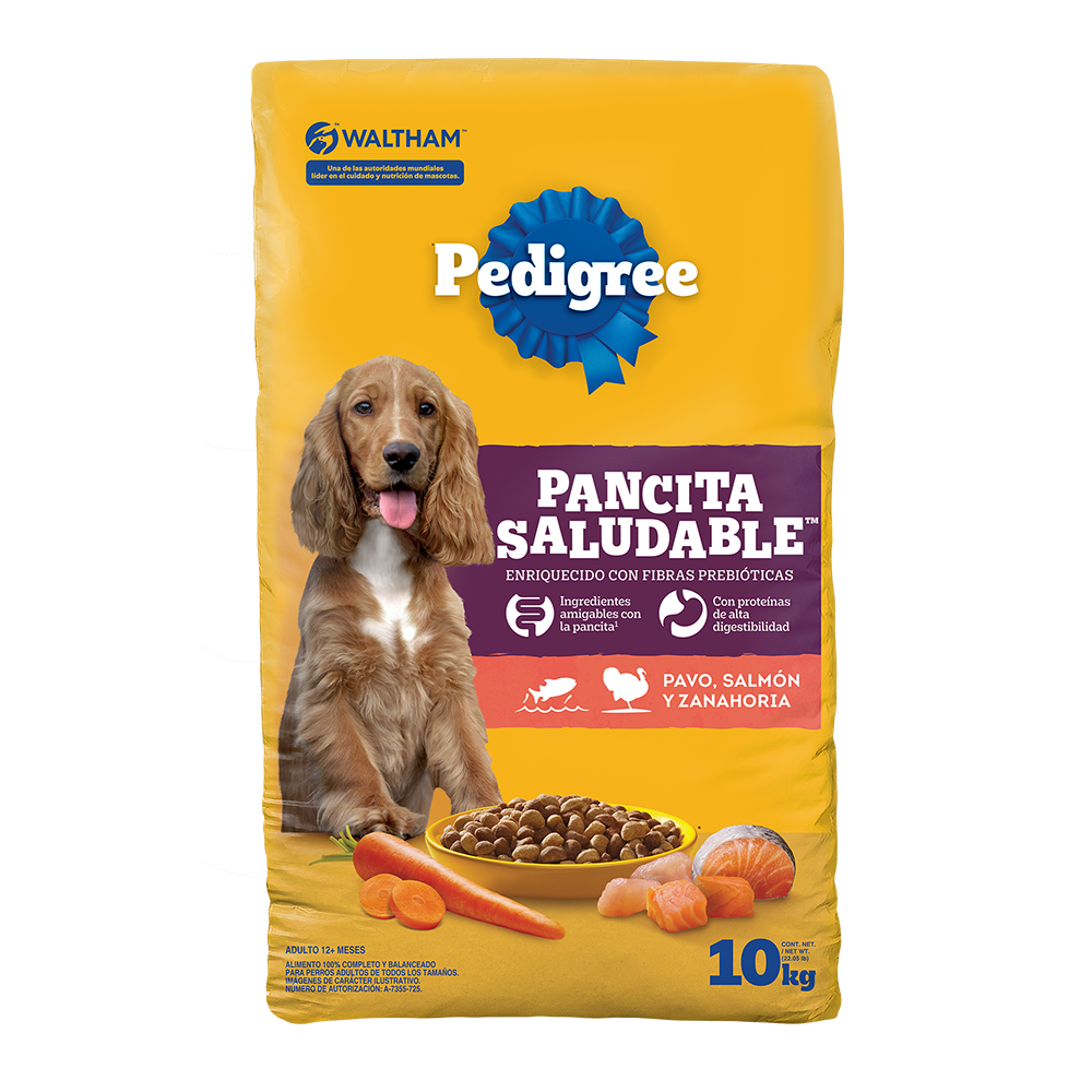 Pedigree® Pancita Saludable™ Pavo, Salmón y Zanahoria