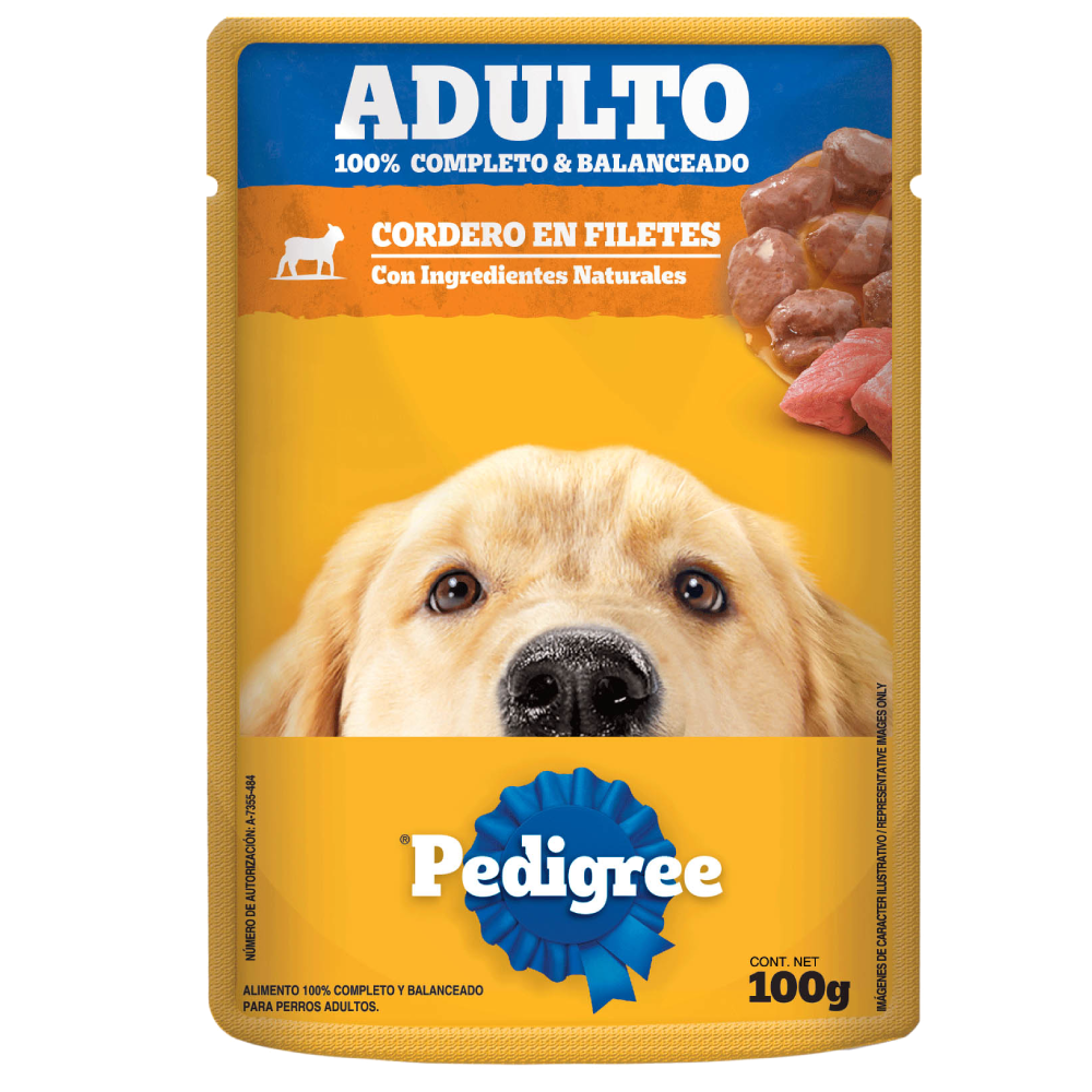PEDIGREE® SOBRES™ Adulto en Filetes Con Cordero