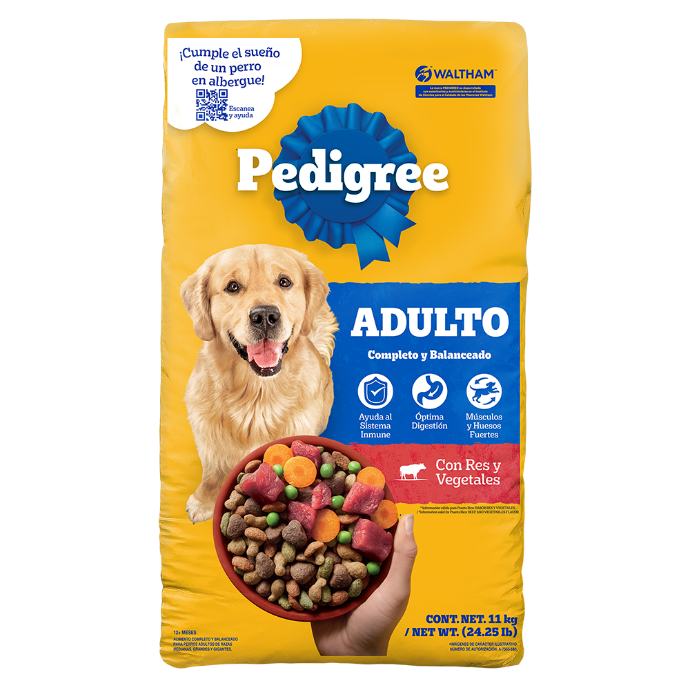 PEDIGREE® Croquetas Adulto Con Res Y Vegetales